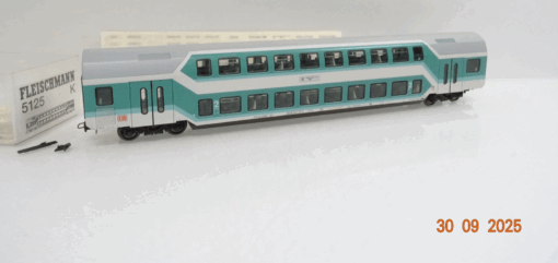 Fleischmann H0 5125 K Doppelstockwagen 2.Kl. der DB in OVP JL3301
