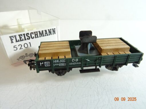Fleischmann H0 5201 Güterwagen Stützwagen der DB in OVP RR3471