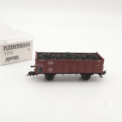 Fleischmann H0 5215 K offener Güterwagen mit Ladung der DR in OVP RR1206