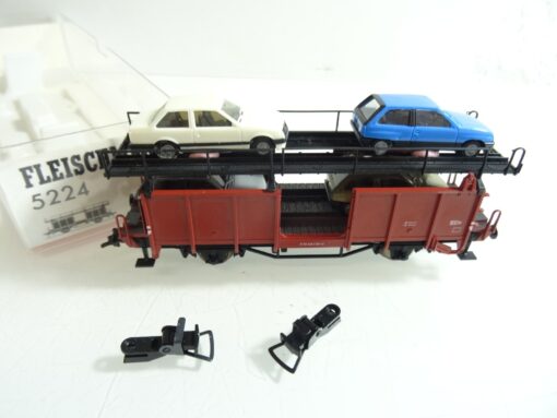 Fleischmann H0 5224 Autotransportwagen mit PKW der DB in OVP RR715 – Bild 3