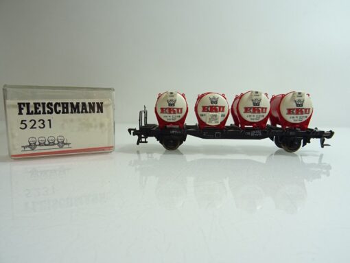Fleischmann H0 5231 Behälterwagen "EKU" der DB in OVP PR456