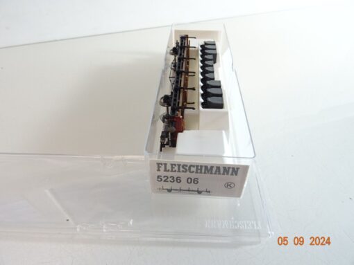 Fleischmann H0 5236 06 Rungenwagen mit Ladung der DB neuwertig  in OVP PR2522 – Bild 3