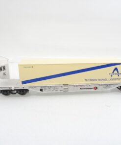 Fleischmann H0 5246 K Containertragwagen Thyssen in OVP RR1043