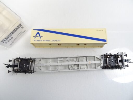 Fleischmann H0 5246 K Containertragwagen Thyssen in OVP RR1043 – Bild 4