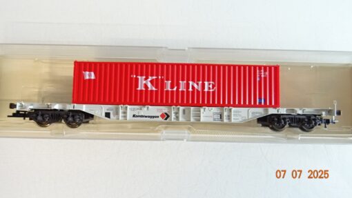 Fleischmann H0 5247 K Containertragwagen mit Container K Line in OVP PR8970