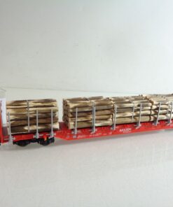 Fleischmann H0 525403 K Rungenwagen mit Holzladung der DB in OVP RR4060