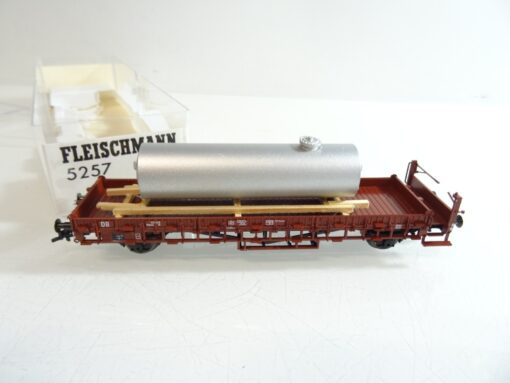 Fleischmann H0 5257 K Niederbordwagen mit Ladung der DB in OVP RR893 – Bild 3