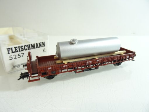 Fleischmann H0 5257 K Niederbordwagen mit Ladung der DB in OVP RR893