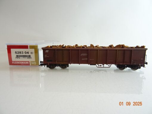 Fleischmann H0 528304K Hochbordwagen mit Schrottladung der FS in OVP BH35