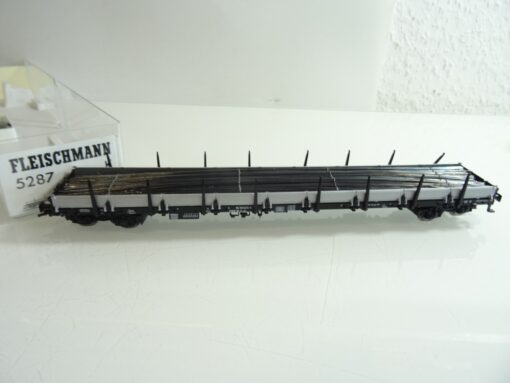 Fleischmann H0 5287 K Rungenwagen mit Ladung der DB in OVP RR735 – Bild 3