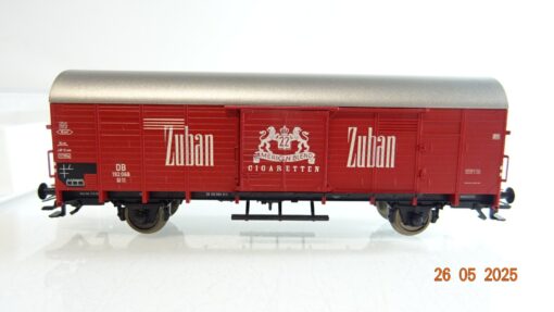 Fleischmann H0 5304 K gedeckter Güterwagen Zuban Cigaretten der DB in OVP PR8043 – Bild 3