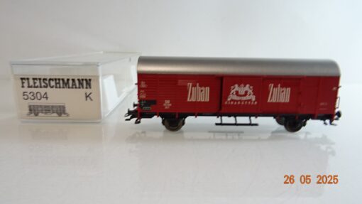 Fleischmann H0 5304 K gedeckter Güterwagen Zuban Cigaretten der DB in OVP PR8043