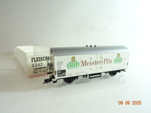 Fleischmann H0 5342 Kühlwagen DAB Meister-Pils der DB in OVP RR3451