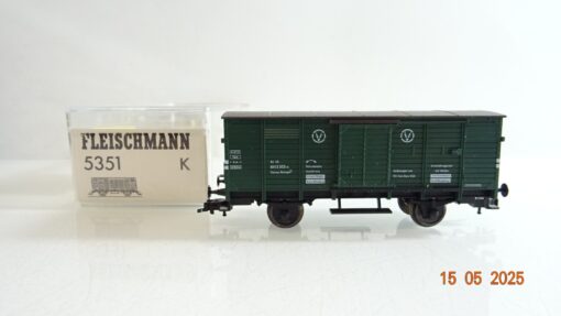 Fleischmann H0 5351 K Begleitwagen Kranwagen der DB in OVP PR7638 – Bild 3
