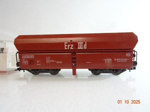 Fleischmann H0 5520K Selbstentladewagen Erz IIId der DB in OVP BH285 – Bild 3