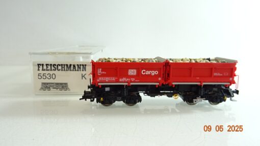 Fleischmann H0 5530 K Seitenkippwagen mit Schotterladung der DB in OVP PR7549