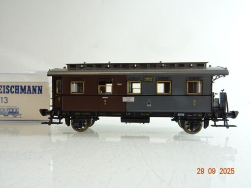 Fleischmann H0 5813 Personenwagen 3./4. Kl. der K.P.E.V. in OVP BH213 – Bild 3