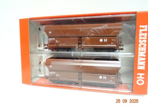 Fleischmann H0 83 5521 K Schüttgutwagen 2 Stück der DB in OVP JL3147
