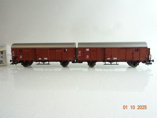 Fleischmann H0 995306K Leig Einheit gedeckte Güterwagen der DB in OVP BH282 – Bild 3
