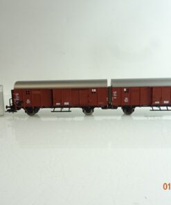 Fleischmann H0 995306K Leig Einheit gedeckte Güterwagen der DB in OVP BH282