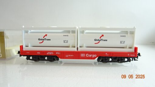 Fleischmann H0 Containerwagen mit 2 Container der DB in EVP PR7556 – Bild 3