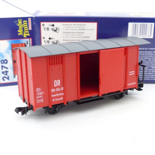 Fleischmann Magic Train 2478 Spur 0e Gedeckter Güterwagen DR in OVP EX6635 – Bild 3