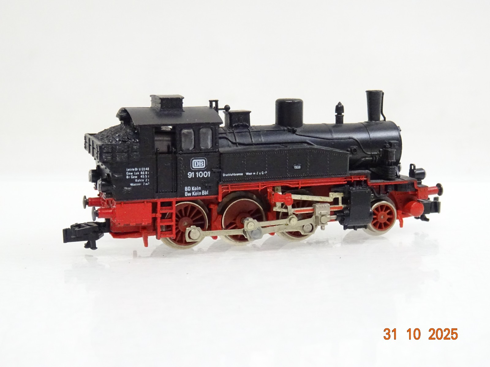 Fleischmann N 7030 Dampflok BR 91 1001 der DB JL3975 o. – Bild 3