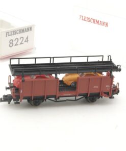 Fleischmann N 8224 Autotransportwagen mit PKW der DB in OVP RR5363