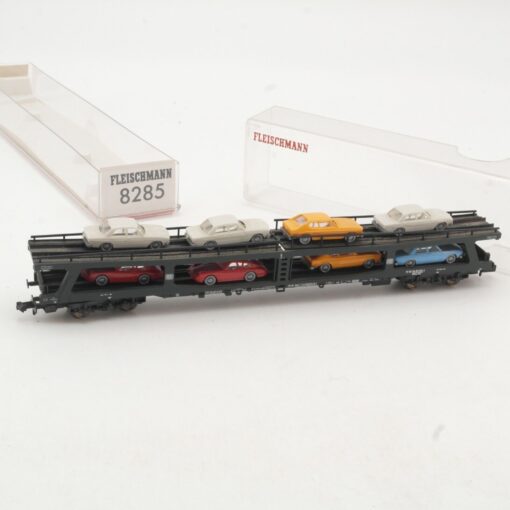 Fleischmann N 8285 Doppelstockw. Autotransport mit 8 PKW in OVP RR36 – Bild 3