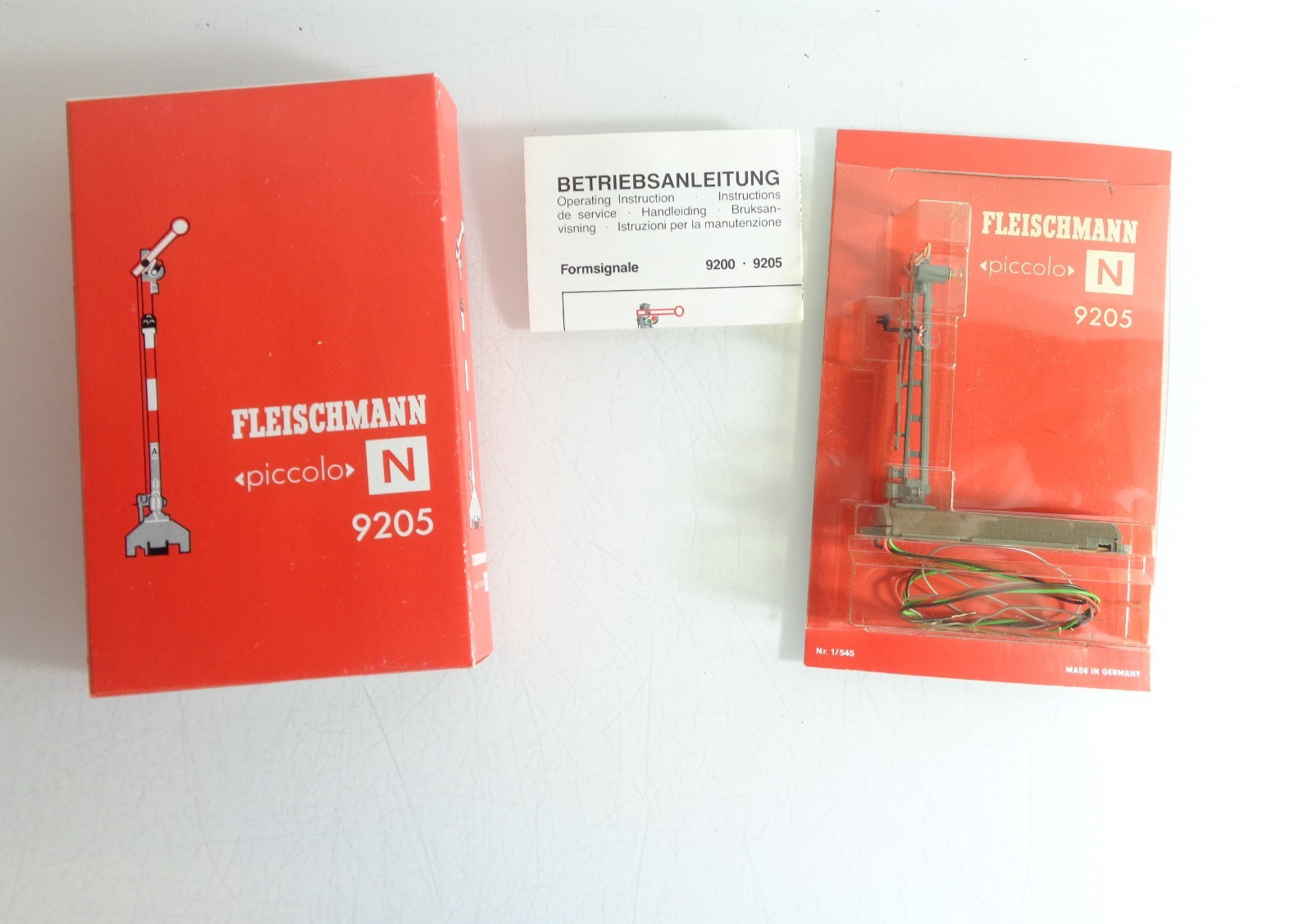Fleischmann N 9205 Signal Form-Hauptsignal 1-flügelig s. Foto in OVP PK1771