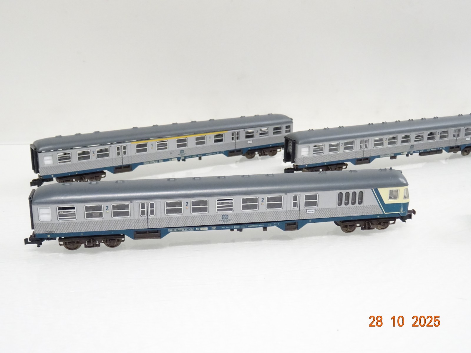 Fleischmann N Nahverkehrswagen 5 St. Silberling der DB JL3965 o. – Bild 3