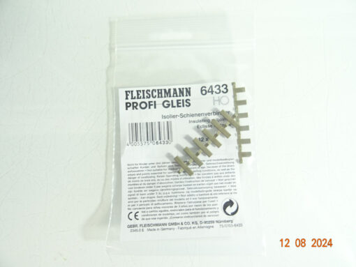 Fleischmann Spur H0 6433 Isolier Schienenverbinder siehe Foto in OVP CK2688