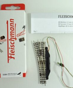 Fleischmann Spur N 22261 Elektrische Weiche links 15°siehe Foto in OVP CK7701