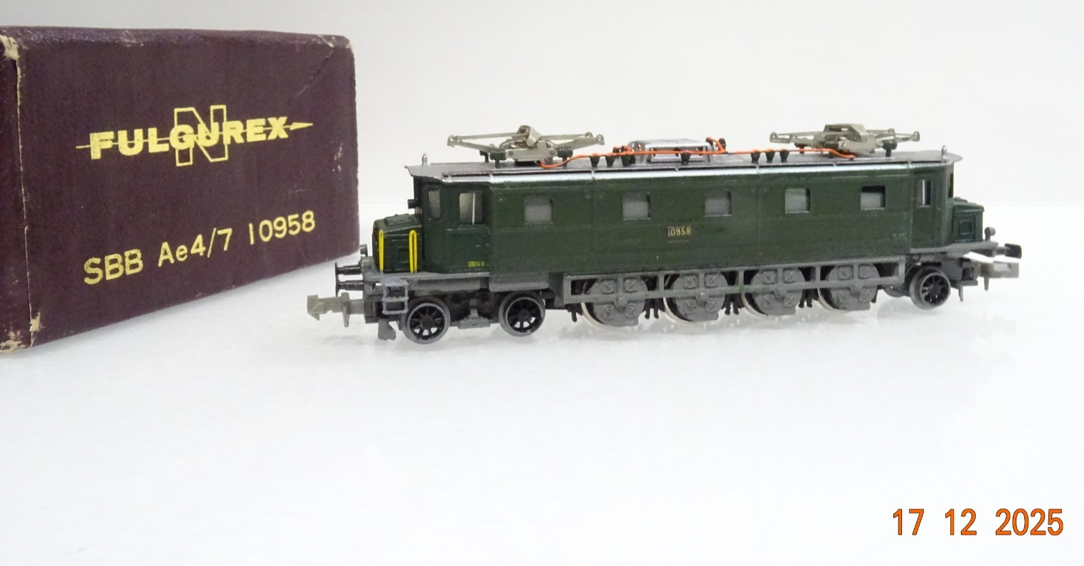 Fulgurex N Schweiz E-Lok Ae 4/7 10958 der SBB in OVP JL5196