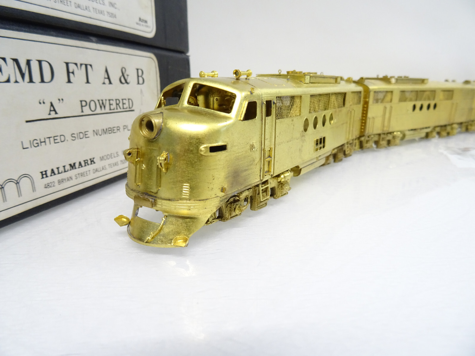 Hallmark H0 US Diesellok EMD FT A & 2x B-Unit Messing in OVP LE835 – Bild 5