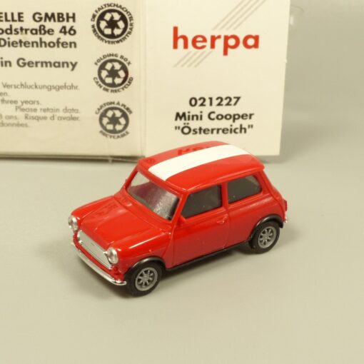 Herpa 1:87 021227 Mini Cooper Österreich in OVP EX7337