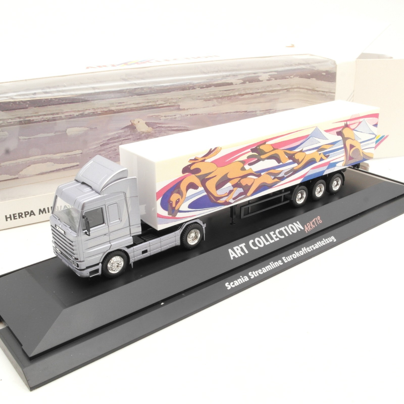 Herpa 1:87 045155 Scania Streamline Koffersattelzug Arktis in OVP RA8373