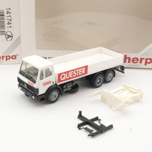 Herpa 1:87 141741 MB Pritsche Quester mit Ladekran in OVP QR5916 – Bild 3