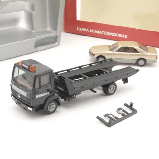 Herpa 1:87 144834 MB Autotransporter Brabus mit MB PKW in OVP QR6668 – Bild 3