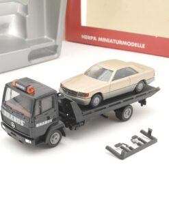 Herpa 1:87 144834 MB Autotransporter Brabus mit MB PKW in OVP QR6668