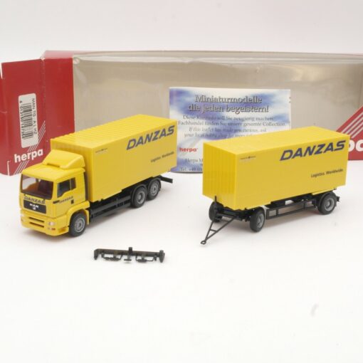 Herpa 1:87 147354 MAN TG A L Hängerzug Danzas in OVP QR7544