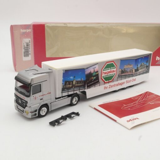 Herpa 1:87 149020 MB Actros sattelzug Hagebau, siehe Foto in OVP QR6210