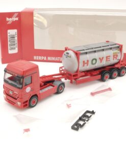 Herpa 1:87 150712 Actros LH '02 Tankcontainer-Sattelzug Hoyer in OVP QR7700