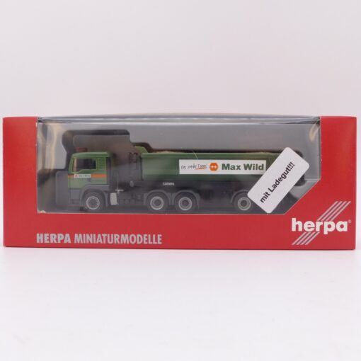 Herpa 1:87 152358 MAN TGA Sattelkipper mit Ladegut Max Wild in OVP EX7438 – Bild 4