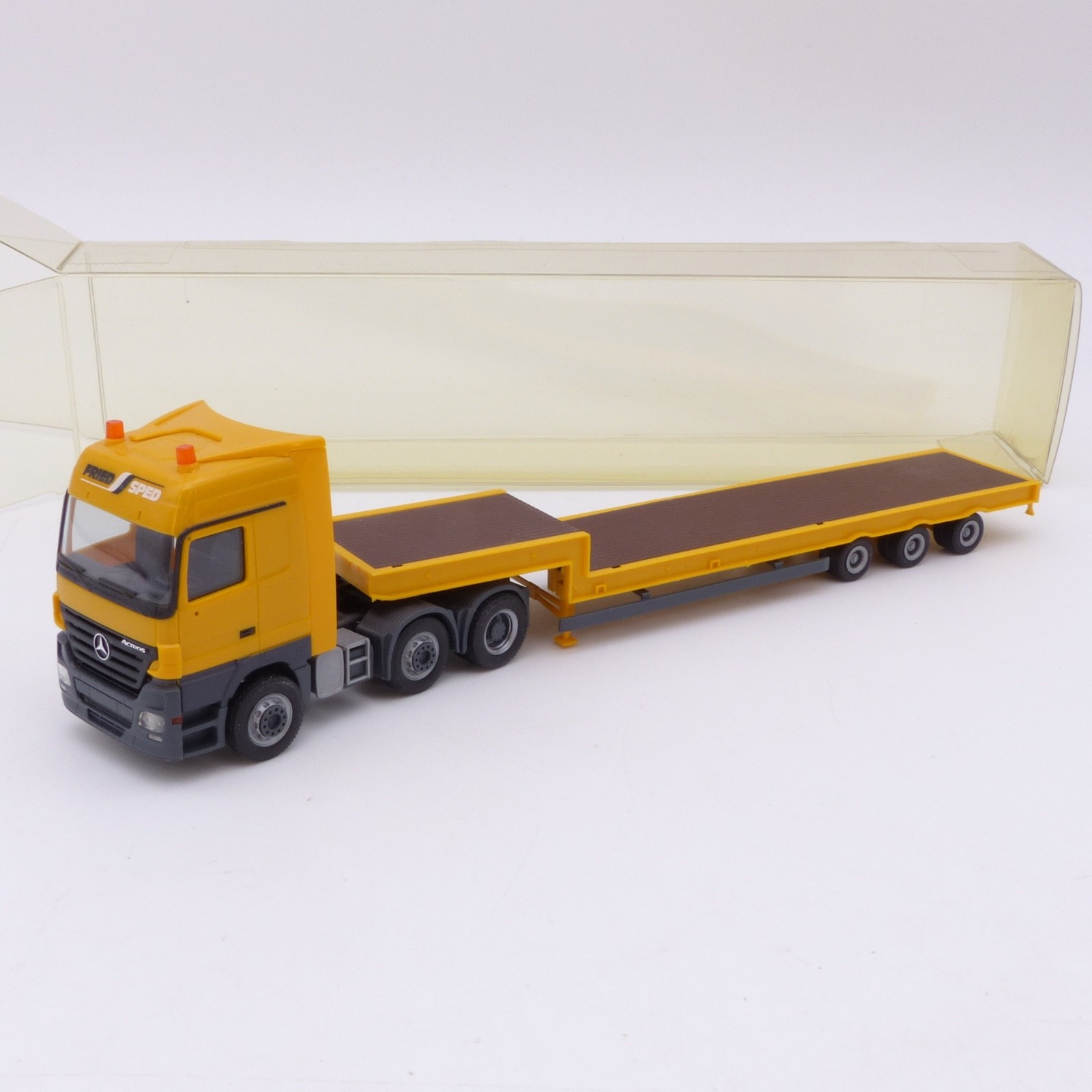 Herpa 1:87 153973 MB Actros Tieflade-Sattelzug Fried Speed in EVP EX8408