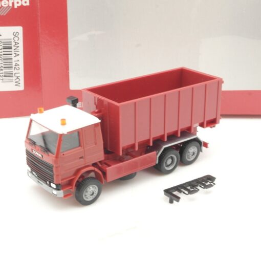 Herpa 1:87 156127 Scania 142 M Abrollcontainer-LKW in OVP QR7473