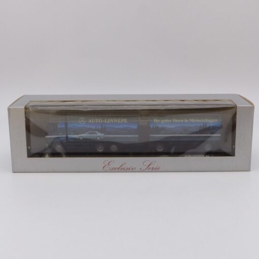 Herpa 1:87 171960 Mercedes SK Hängerzug Auto-Linnepe KG in OVP EX3524 – Bild 5