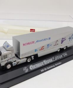 Herpa 1:87 173605 Mercedes SK Sattelzug Schulte in PC-Box EX8533