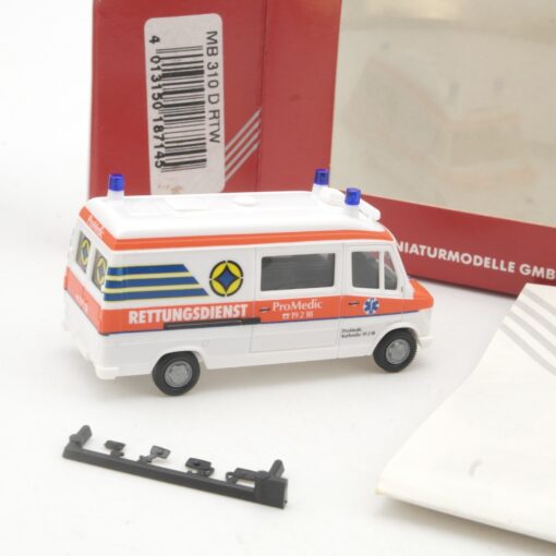Herpa 1:87 187145 MB 310 D RTW ProMedic Rettungsdienst in OVP RR3658 – Bild 3