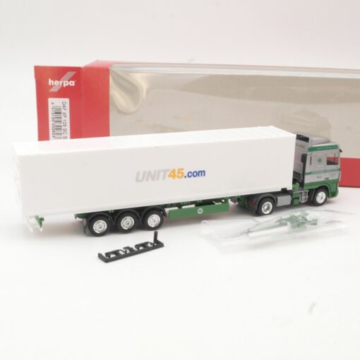Herpa 1:87 302623 DAF XF 105 SC Container-Sattelzug Unit in OVP QR8032 – Bild 3